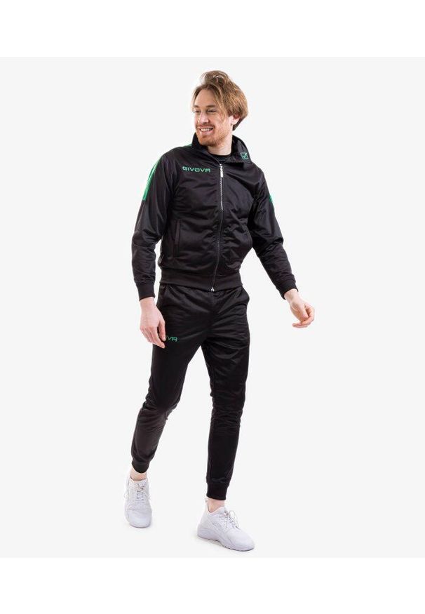 Givova Tuta Revolution triacetat 5XS. Kolor: czerwony, czarny, wielokolorowy. Materiał: dresówka. Sport: piłka nożna