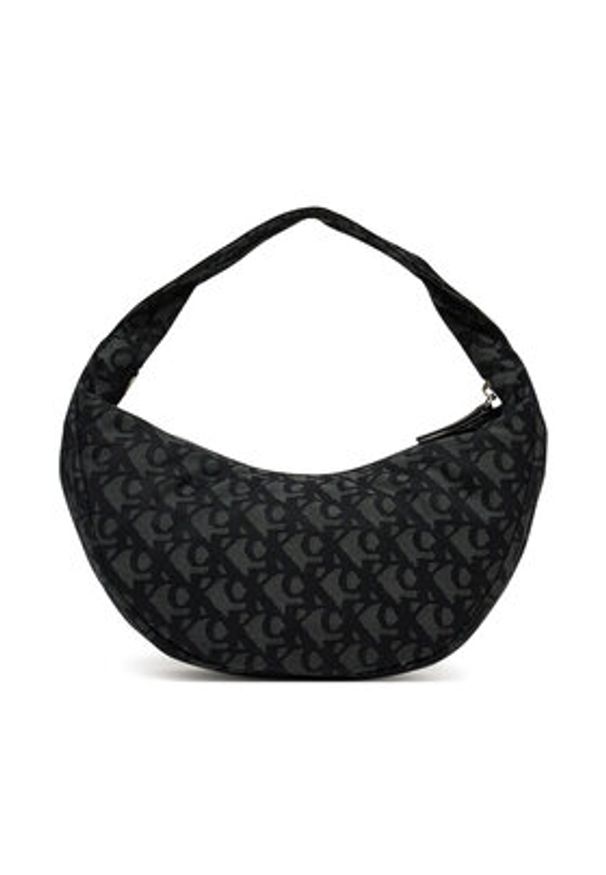 Calvin Klein Torebka Ckj Monogram Pinched Medium Shou LV04F3206G Czarny. Kolor: czarny