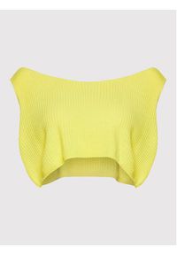 DeeZee Komplet top i spódnica Onyx Lavish KMPD0004 Żółty Slim Fit. Kolor: żółty. Materiał: syntetyk #5