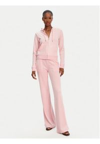Juicy Couture Bluza Robertson JCAP176 Różowy Slim Fit. Kolor: różowy. Materiał: syntetyk #4