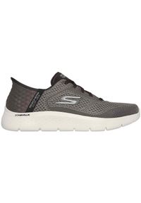 skechers - Buty męskie SKECHERS Slip-ins Go Walk Flex New World. Kolor: szary