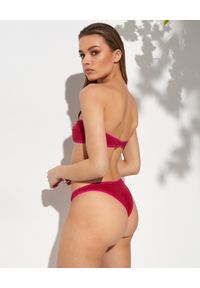REINA OLGA - Bordowe bikini Katia. Kolor: czerwony. Materiał: materiał