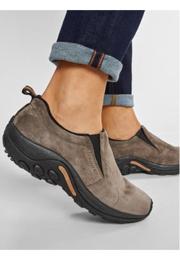 Merrell Półbuty Jungle Moc J60787 Brązowy. Kolor: brązowy. Materiał: skóra, zamsz
