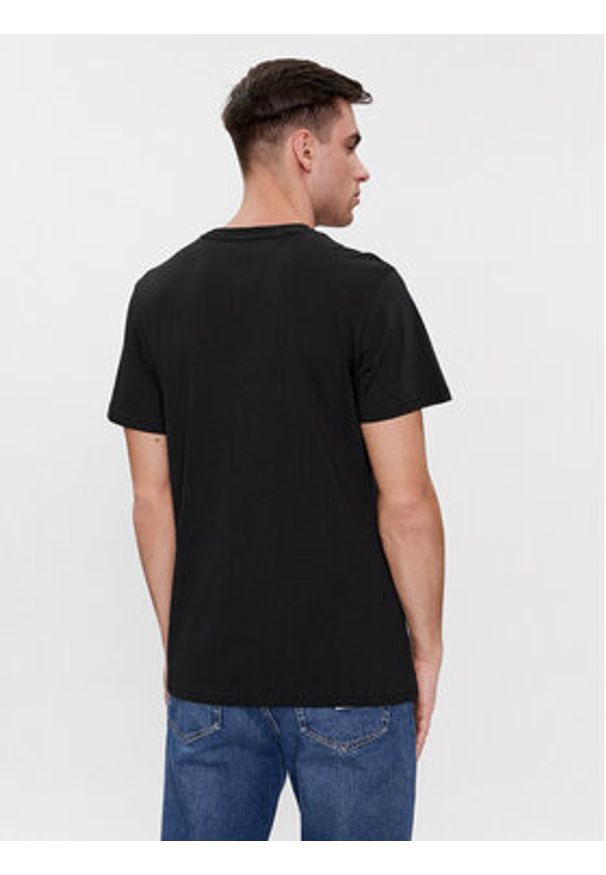 Tommy Jeans T-Shirt Essential DM0DM18264 Czarny Slim Fit. Kolor: czarny. Materiał: bawełna