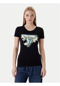 Guess T-Shirt W6RI35 J1314 Czarny Slim Fit. Kolor: czarny. Materiał: bawełna #1