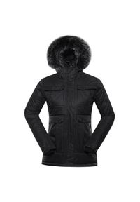 ALPINE PRO - Kurtka uniwersalna damska Alpine Pro Egypa. Typ kołnierza: kaptur. Kolor: czarny. Materiał: syntetyk. Sport: turystyka piesza #1