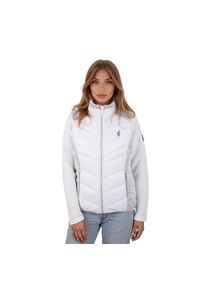 Aulp - Kamizelka AULP CORDA pikowana bez rękawów z futerkiem lekka ciepła. Kolor: biały. Materiał: futro. Długość rękawa: bez rękawów. Sezon: zima. Sport: turystyka piesza #1