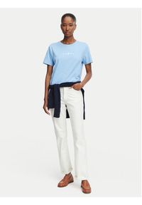 Beverly Hills Polo Club T-Shirt P-SS26W-TS6510 Niebieski jasny Regular Fit. Typ kołnierza: polo. Kolor: niebieski. Materiał: bawełna #3