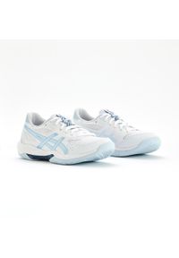 Asics - Chaussures pour Sport d'intérieur Femme, Gel Rocket 12 bleu blanc. Materiał: mesh