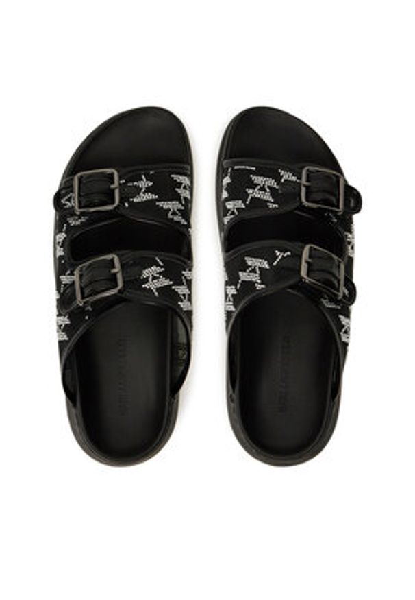 Karl Lagerfeld - KARL LAGERFELD Klapki Kapri Slide KL62505A Czarny. Kolor: czarny. Materiał: materiał
