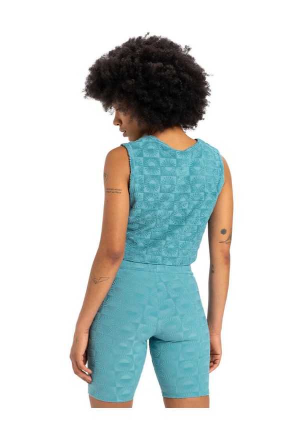 Quiksilver - Szorty z elastyczną talią dla Kobiety TROPIC DAY CYCLIST Niebieski. Kolor: niebieski. Materiał: poliester, materiał, elastan. Długość: krótkie. Sport: kolarstwo