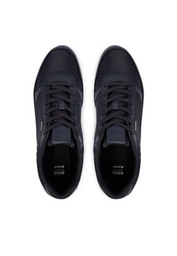 BOSS Sneakersy Parkour-L 50568574 Granatowy. Kolor: niebieski. Materiał: skóra