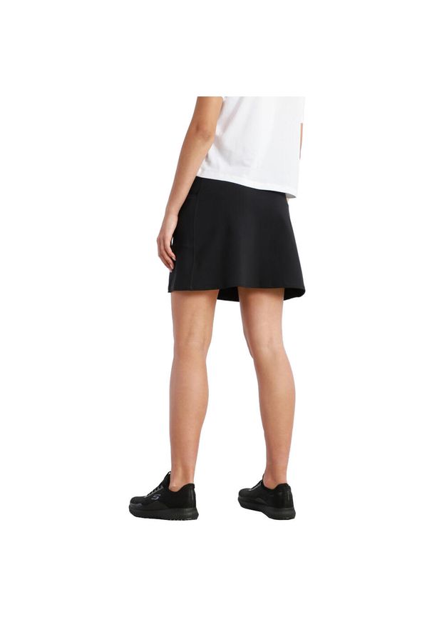 skechers - Spodenki sportowe damskie Skechers Go Walk Skort. Kolor: czarny. Materiał: nylon, elastan
