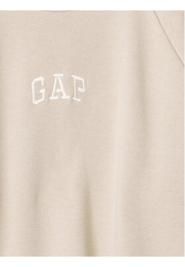 GAP - Gap Bluza 765585-36 Beżowy Regular Fit. Kolor: beżowy. Materiał: bawełna