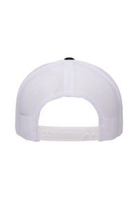 FLEXFIT - Retro 5 Panel Two Tone Trucker Cap. Kolor: biały, czarny, wielokolorowy. Styl: retro