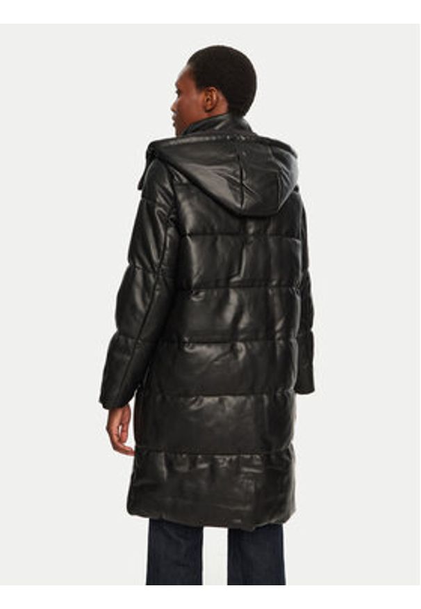 Morgan Kurtka zimowa 242-GDON Czarny Regular Fit. Kolor: czarny. Materiał: skóra. Sezon: zima