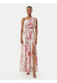 Rinascimento Sukienka wieczorowa CFC0019854002 Beżowy Regular Fit. Kolor: beżowy. Materiał: syntetyk. Styl: wizytowy #1