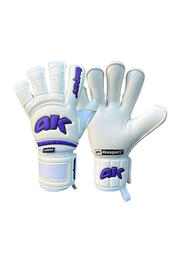 4KEEPERS - Rękawice bramkarskie 4Keepers Champ Purple VI. Kolor: biały. Sport: piłka nożna