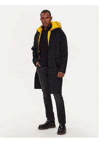 Richmond X Płaszcz wełniany Gliano UMA24089CP Czarny Regular Fit. Kolor: czarny. Materiał: wełna #8