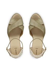 Geox Espadryle D Gelsa Low D45NGA 00022 C3704 Khaki. Kolor: brązowy. Materiał: skóra, zamsz #3