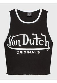 Von Dutch Top Ashley 6 231 048 Czarny Slim Fit. Kolor: czarny. Materiał: bawełna