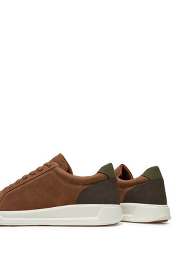 Aldo Sneakersy Ogspec 13615218 Brązowy. Kolor: brązowy. Materiał: skóra