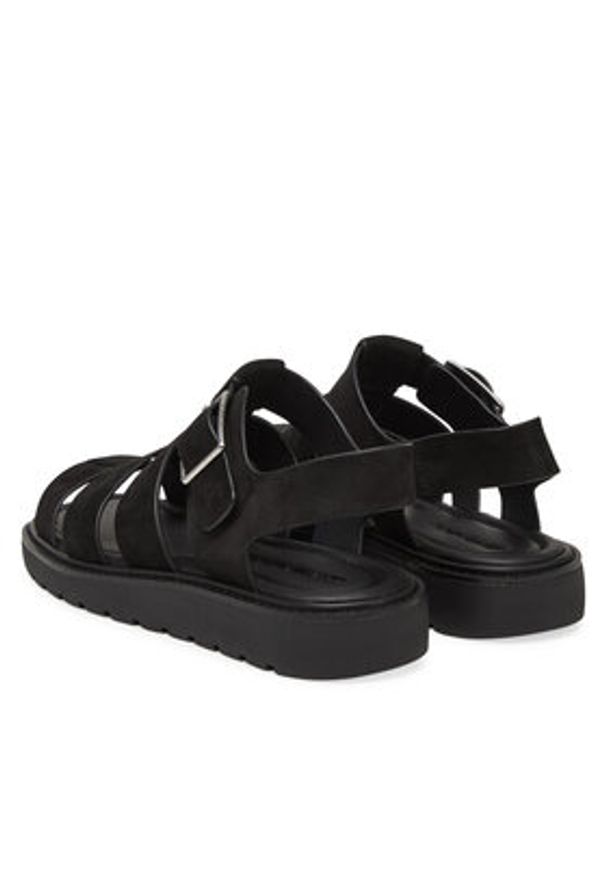 Calvin Klein Jeans Sandały Fisherman Hw Sandal Lth YW0YW01962 Czarny. Kolor: czarny. Materiał: skóra