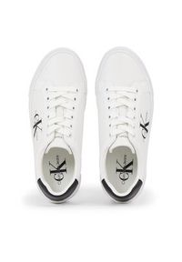 Calvin Klein Jeans Sneakersy Bold Vulc Flatform Laceup Lth Wn YW0YW00821 Biały. Kolor: biały. Materiał: skóra #4