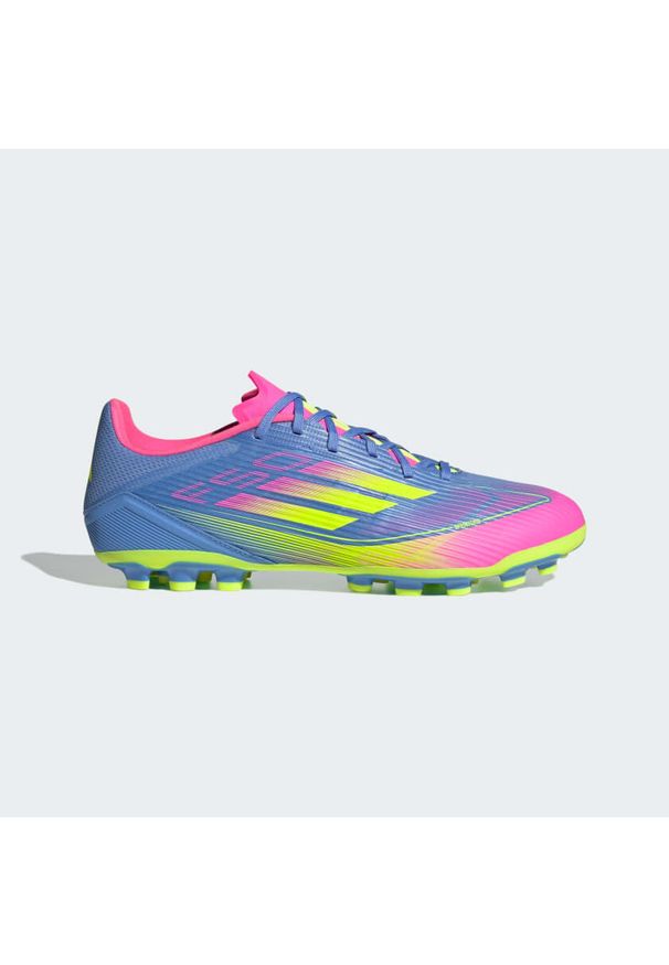 Adidas - Buty F50 League AG. Kolor: żółty, wielokolorowy, różowy, niebieski. Materiał: materiał