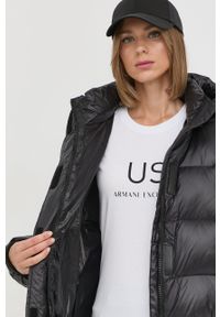 Armani Exchange kurtka puchowa damska kolor czarny zimowa. Okazja: na co dzień. Kolor: czarny. Materiał: puch. Sezon: zima. Styl: casual #3