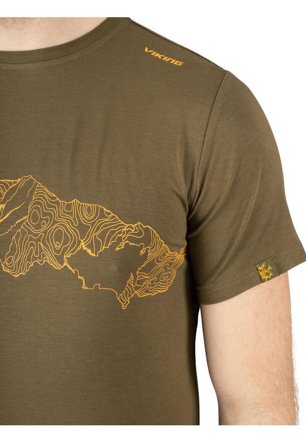 T-shirt męski Viking Bamboo Hopi Man. Kolor: zielony