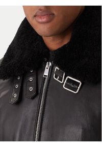 BOSS Kurtka skórzana H-Mupablo 50540917 Czarny Regular Fit. Kolor: czarny. Materiał: skóra #2