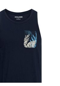 Jack & Jones - Jack&Jones Tank top Hawaii 12269321 Granatowy Standard Fit. Kolor: niebieski. Materiał: bawełna #3