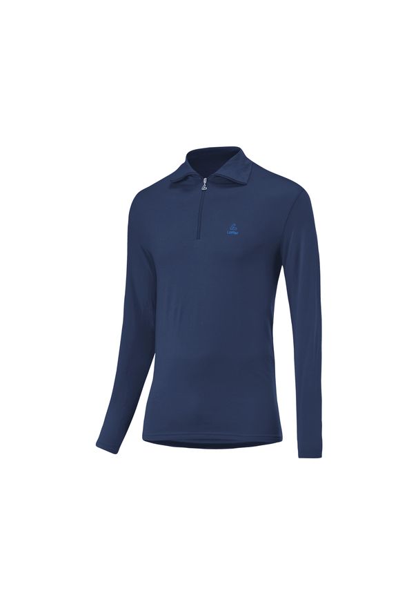 LOFFLER - Koszulka z długimi rękawami midlayer Löffler Turtle Transtex®. Kolor: niebieski. Długość rękawa: długi rękaw. Długość: długie. Styl: sportowy