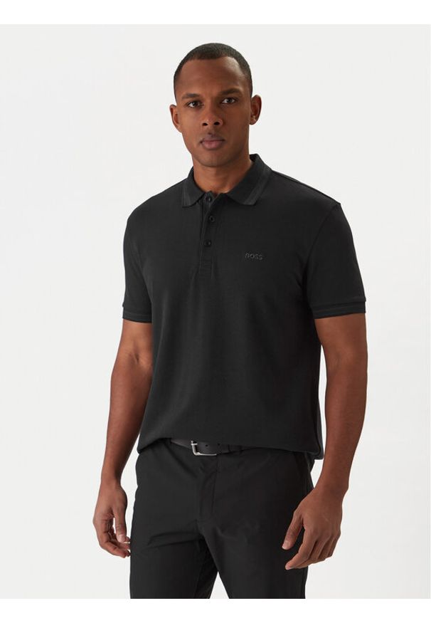 BOSS Polo Paddy 50469055 Granatowy Regular Fit. Typ kołnierza: polo. Kolor: niebieski. Materiał: bawełna