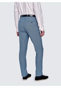 Pako Lorente - PAKO LORENTE – Niebieskie męskie spodnie garniturowe w kratkę. Kolor: niebieski. Materiał: poliester, elastan, wiskoza. Wzór: kratka #3