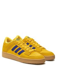 Adidas - adidas Sneakersy Rapid Court Low JR3156 Żółty. Kolor: żółty. Materiał: skóra, zamsz #3