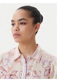 Hale bob - Hale Bob Koszula with linen Nia 4ZCA214A Beżowy Regular Fit. Kolor: beżowy. Materiał: len #5