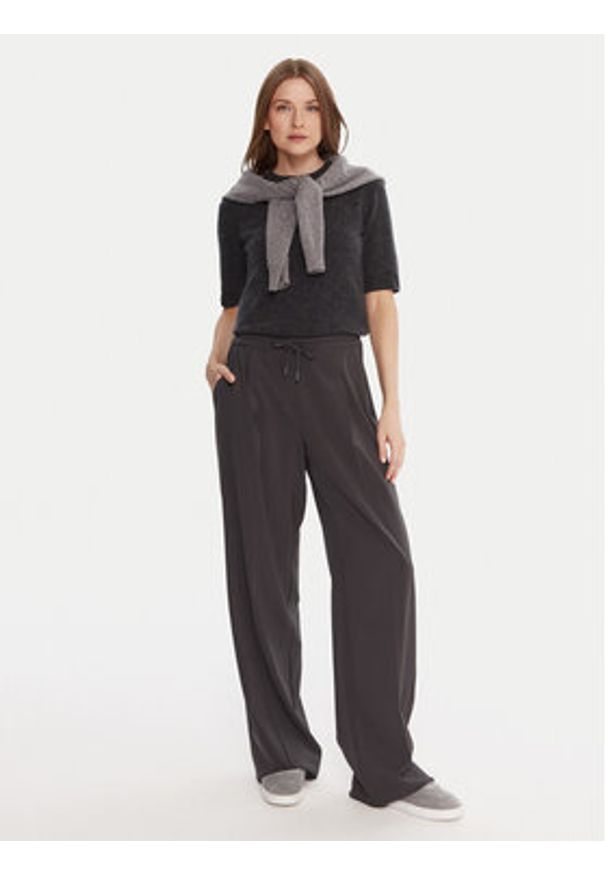 Marella Spodnie materiałowe Vanto 2523136065 Szary Regular Fit. Kolor: szary. Materiał: syntetyk