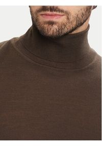 BOSS Golf Musso-P 50468262 Zielony Slim Fit. Typ kołnierza: golf. Kolor: zielony. Materiał: wełna #3