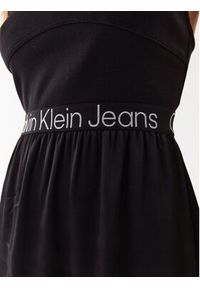 Calvin Klein Jeans Sukienka codzienna J20J221624 Czarny Regular Fit. Okazja: na co dzień. Kolor: czarny. Materiał: bawełna. Typ sukienki: proste. Styl: casual