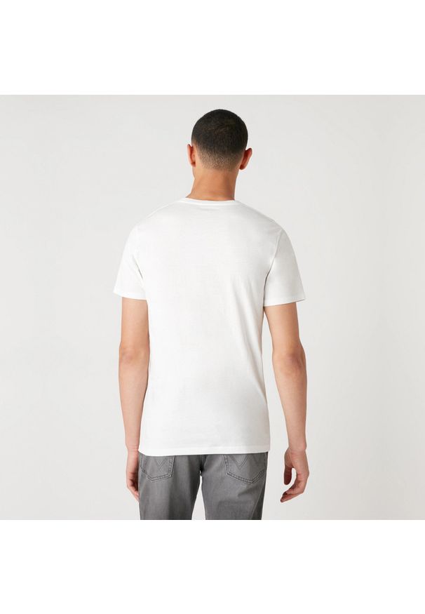 Wrangler - MĘSKI T-SHIRT WRANGLER SS 1947 TEE VINTAGE WHITE W7AUD3X1Y 112131364. Styl: vintage