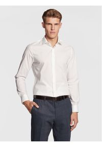 Michael Kors Koszula MD0MD90425 Biały Slim Fit. Kolor: biały. Materiał: bawełna #1