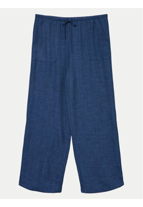 Vero Moda Spodnie materiałowe Melaney 10316385 Granatowy Loose Fit. Kolor: niebieski. Materiał: syntetyk