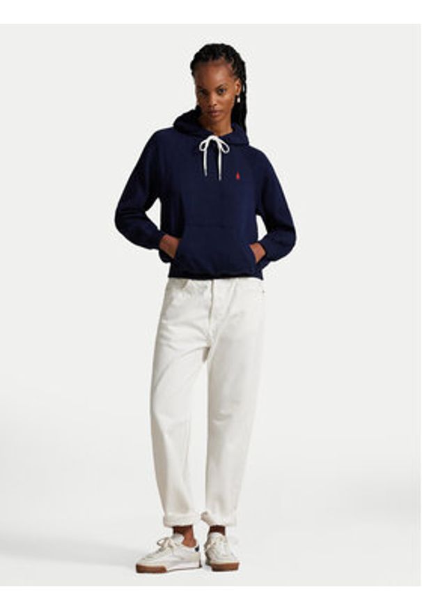 Polo Ralph Lauren Bluza 211971691003 Granatowy Relaxed Fit. Typ kołnierza: polo. Kolor: niebieski. Materiał: bawełna