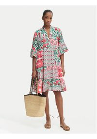 Iconique Sukienka letnia Morena IC26-094 Kolorowy Relaxed Fit. Materiał: syntetyk. Wzór: kolorowy. Sezon: lato #5