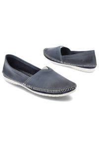 Niebieskie Baleriny Maciejka Wygodne Obuwie Damskie. Okazja: na co dzień. Kolor: niebieski. Materiał: skóra. Styl: casual, elegancki #7