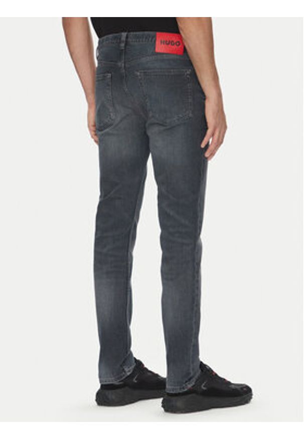 Hugo - HUGO Jeansy 50542675 Szary Extra Slim Fit. Kolor: szary