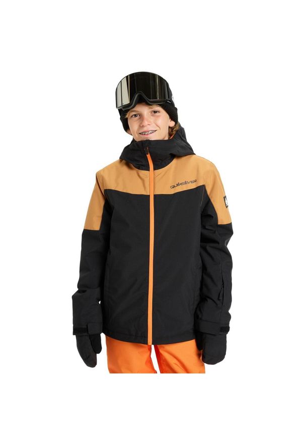 Quiksilver - Kurtka do sportów zimowych techniczna dla Chłopców TITANO. Kolor: czarny. Sezon: zima. Sport: narciarstwo
