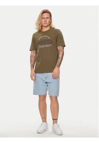 Jack & Jones - Jack&Jones T-Shirt Jprblulouie 12259674 Brązowy Regular Fit. Kolor: brązowy. Materiał: bawełna #3